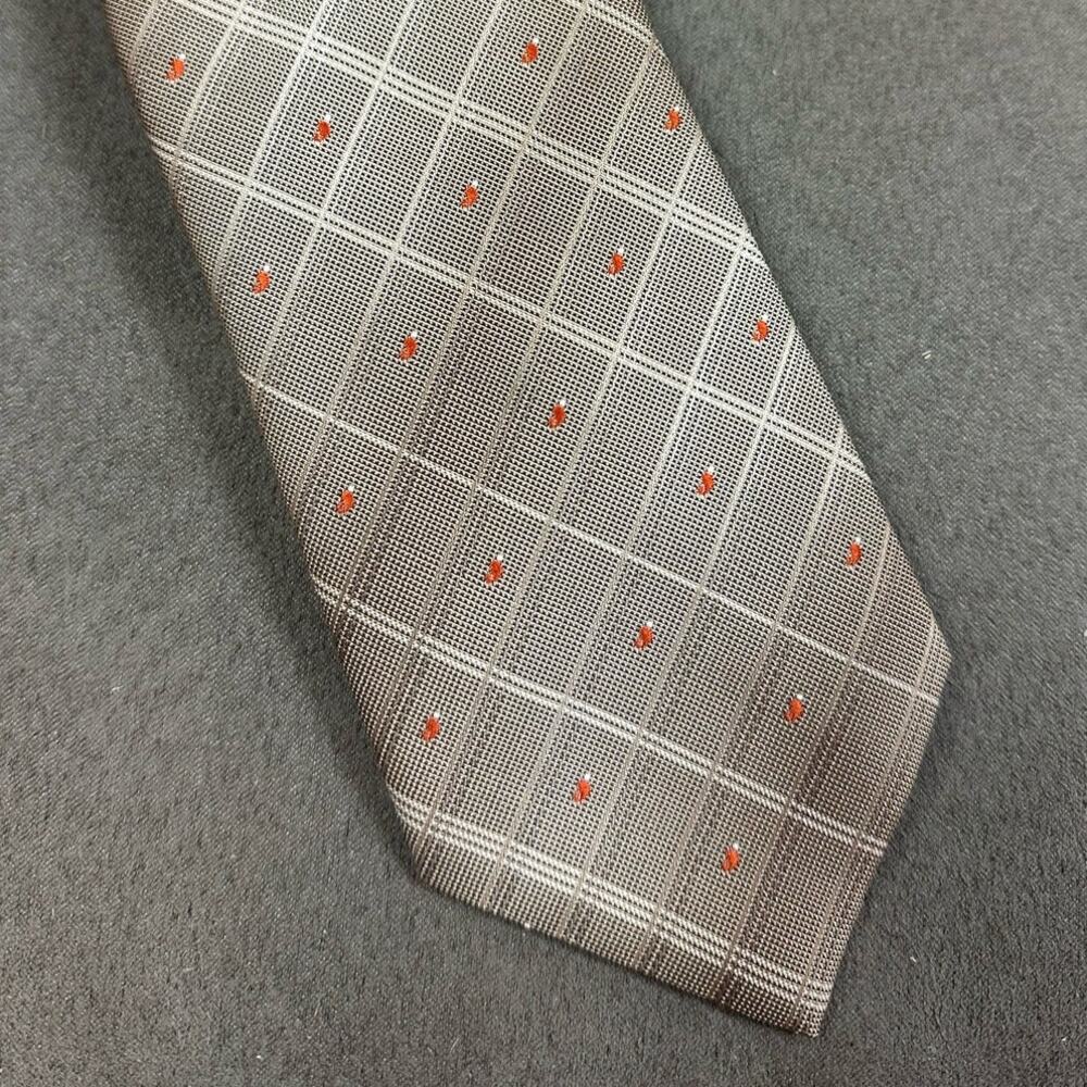 Vintage Neck Tie JC Penney The Men's Shop 70s 80s Western Brown Beige Tan Orange
